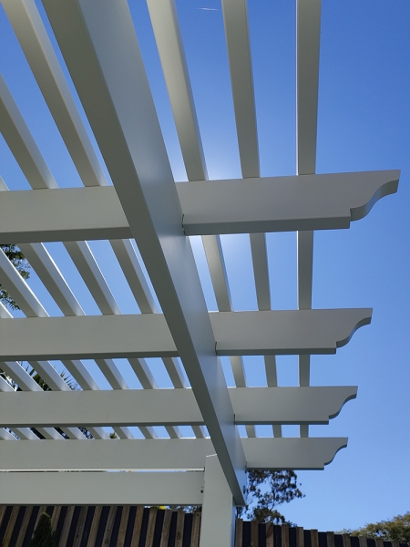 Pool Pergola with Overhang | Surfmist | Pergola| Carina Heights | Brisbane