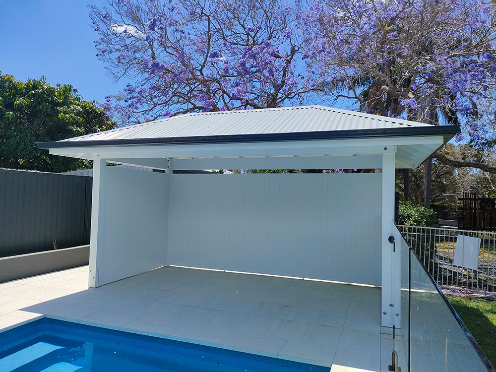 White Hamptons Style Cabana Gazebo | Newmarket | Brisbane