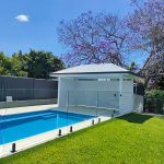 Pool Cabana with Walls