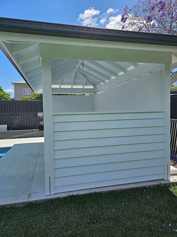 White Hamptons Style Cabana Gazebo | Newmarket | Brisbane