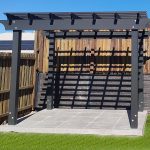 This Pine Pergola has been painted in Monument and installed at a new residence in Upper Kedron. It will look fantastic when the vines start to cover it and when all the gardens are fully landscaped.